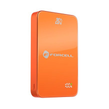 Powerbank compatible with MagSafe Forcell F-Energy SuperSlim F10K8 QC4.0 PD3.0 15W 10000 mAh orange Powerbank compatible with MagSafe Forcell F-Energy SuperSlim F10K8 QC4.0 PD3.0 15W 10000 mAh orange