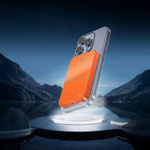 Powerbank compatible with MagSafe Forcell F-Energy SuperSlim F10K8 QC4.0 PD3.0 15W 10000 mAh orange Powerbank compatible with MagSafe Forcell F-Energy SuperSlim F10K8 QC4.0 PD3.0 15W 10000 mAh orange