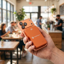 Powerbank compatible with MagSafe Forcell F-Energy SuperSlim F10K8 QC4.0 PD3.0 15W 10000 mAh orange Powerbank compatible with MagSafe Forcell F-Energy SuperSlim F10K8 QC4.0 PD3.0 15W 10000 mAh orange