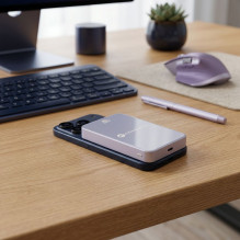 Powerbank compatible with MagSafe Forcell F-Energy SuperSlim F10K8 QC4.0 PD3.0 15W 10000 mAh purple