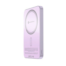 Powerbank compatible with MagSafe Forcell F-Energy SuperSlim F5K8 QC4.0 PD3.0 15W 5000 mAh purple