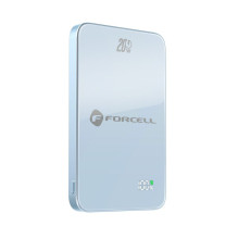 Powerbank compatible with MagSafe Forcell F-Energy SuperSlim F5K8 QC4.0 PD3.0 15W 5000 mAh blue Powerbank compatible with MagSafe Forcell F-Energy SuperSlim F5K8 QC4.0 PD3.0 15W 5000 mAh blue