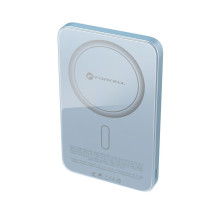 Powerbank compatible with MagSafe Forcell F-Energy SuperSlim F5K8 QC4.0 PD3.0 15W 5000 mAh blue Powerbank compatible with MagSafe Forcell F-Energy SuperSlim F5K8 QC4.0 PD3.0 15W 5000 mAh blue
