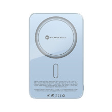 Powerbank compatible with MagSafe Forcell F-Energy SuperSlim F5K8 QC4.0 PD3.0 15W 5000 mAh blue Powerbank compatible with MagSafe Forcell F-Energy SuperSlim F5K8 QC4.0 PD3.0 15W 5000 mAh blue
