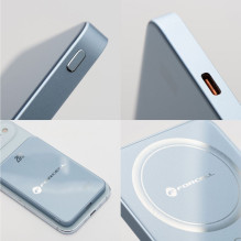 Powerbank compatible with MagSafe Forcell F-Energy SuperSlim F5K8 QC4.0 PD3.0 15W 5000 mAh blue Powerbank compatible with MagSafe Forcell F-Energy SuperSlim F5K8 QC4.0 PD3.0 15W 5000 mAh blue