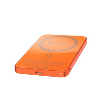 Powerbank compatible with MagSafe Forcell F-Energy SuperSlim F5K8 QC4.0 PD3.0 15W 5000 mAh orange