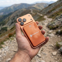 Powerbank compatible with MagSafe Forcell F-Energy SuperSlim F5K8 QC4.0 PD3.0 15W 5000 mAh orange