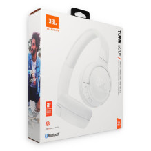 Belaidės ausinės JBL Tune 520BT, baltos Belaidės ausinės JBL Tune 520BT, baltos