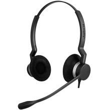 Ausinės - Jabra BIZ 2300 Duo, NC, Juoda, Laidinės Binauralinės, Triukšmo Slopinimo Mikrofonas, Juoda