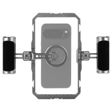 Mobiliojo Telefono Priedas - ULANZI Metalinė rėmą išmaniesiems telefonams, Reguliuojamas Plotis, Aliuminio Rėmas, Juoda