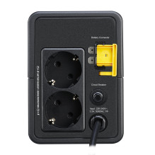 Nepertraukiamo maitinimo šaltinis (UPS) - APC Easy UPS 700VA, 360W, 2 Schuko Išėjimai, Juoda