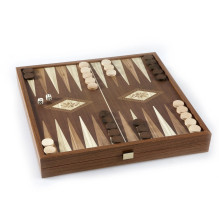 Board Game Set - Manopoulos Classic Style 4in1 Chess Checkers Ludo Snakes L Size