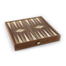 Board Game Set - Manopoulos Classic Style 4in1 Chess Checkers Ludo Snakes L Size