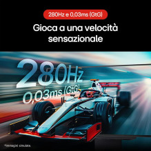 Monitorius - LG 27GX700A-B 27" QHD 2560x1440 280Hz G-SYNC FreeSync Juodas