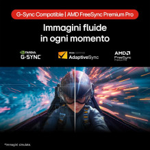 Monitorius - LG 27GX700A-B 27" QHD 2560x1440 280Hz G-SYNC FreeSync Juodas