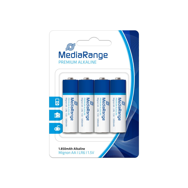 BATTERY ALKALINE AA 1.5V / 4PCS MRBAT104 MEDIARANGE