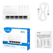 Cudy FS105D network switch Fast Ethernet (10 / 100) White Cudy FS105D network switch Fast Ethernet (10 / 100) White