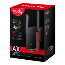 Cudy RE3000 network extender Network repeater Black, Red 10, 100, 1000 Mbit / s Cudy RE3000 network extender Network repeater Black, Red 10, 100, 1000 Mbit / s