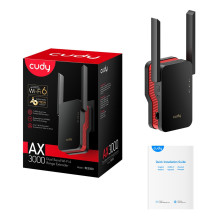 Cudy RE3000 network extender Network repeater Black, Red 10, 100, 1000 Mbit / s Cudy RE3000 network extender Network repeater Black, Red 10, 100, 1000 Mbit / s