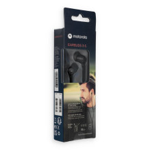 Laidinės ausinės su mikrofonu MOTOROLA Earbuds 3-S juodos