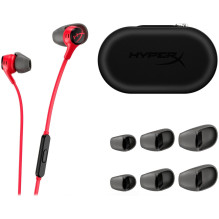 Laidinės ausinės, 3,5 mm jungtis, HyperX Cloud Earbuds 2, 1,2 m, raudonos