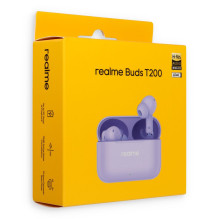 Belaidės ausinės Realme Buds T200 violetinės
