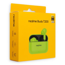 Wireless earphones Realme Buds T200 neon green