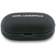 Belaidės ausinės ENC KARL LAGERFELD Saffiano Logo KF003013 juodos