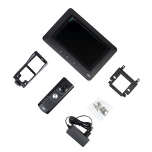 Package 2 Pieces PNI DF930 Video Intercom 7 Inch LCD Screen, 800x480, Electromagnetic Yala Output, Black