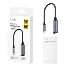 Cudy UH401 USB graphics adapter Grey, Silver Cudy UH401 USB graphics adapter Grey, Silver