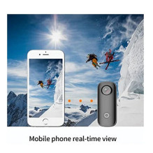 SJCam C100 Mini HD Action Thumb Waterpfoof 30m kamera Magnetinis korpusas Wi-Fi Live Mode Geltona