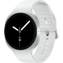 Samsung Galaxy Watch 8 3.81 cm (1.5") AMOLED 44 mm Digital 480 x 480 pixels Touchscreen Silver Wi-Fi GPS (satellite
