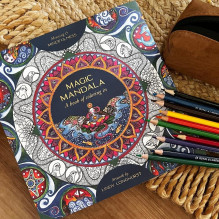 Coloring Book - Blue Angel Magical Mandala 95 Pages 23x23 cm