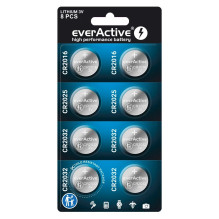 EverActive lithium battery set 4 x CR2032 2 x CR2025 2 x CR2016 EverActive lithium battery set 4 x CR2032 2 x CR2025 2 x CR2016
