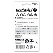 EverActive ličio baterijų rinkinys 4 x CR2032 2 x CR2025 2 x CR2016 EverActive ličio baterijų rinkinys 4 x CR2032 2 x CR2025 2 x CR2016