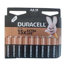 Duracell Basic MN1500 AA alkaline batteries 18 pcs. Duracell Basic MN1500 AA alkaline batteries 18 pcs.