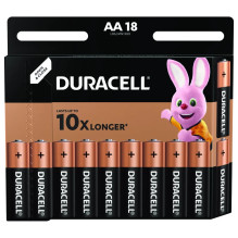 Duracell Basic MN1500 AA alkaline batteries 18 pcs. Duracell Basic MN1500 AA alkaline batteries 18 pcs.