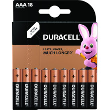 Duracell AAA Basic LR03 1.5V alkaline batteries 18 pcs. Duracell AAA Basic LR03 1.5V alkaline batteries 18 pcs.