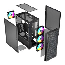 Computer Case - Logic DART PRO ARGB MIDI USB-C Black Computer Case - Logic DART PRO ARGB MIDI USB-C Black