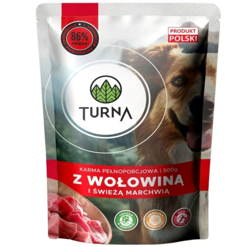 TURNA with beef - wet dog food - 500g