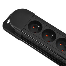 Maclean power strip, 10 outlet extension cord, 2 switches, protection and overload indication, 3680W, MCE10 Maclean power strip, 10 outlet extension cord, 2 switches, protection and overload indication, 3680W, MCE10