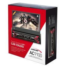 Audiocore AC9100 automobilio skaitmeninis radijas, juodas, raudonas Audiocore AC9100 automobilio skaitmeninis radijas, juodas, raudonas