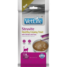 FARMINA Vet Life Cat Struvite Creamy treat with Chicken &amp; Tuna box - cat treat - 4x15g