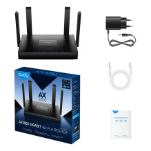 Cudy WR3000 wireless router Gigabit Ethernet Dual-band (2.4 GHz / 5 GHz) Black Cudy WR3000 wireless router Gigabit Ethernet Dual-band (2.4 GHz / 5 GHz) Black
