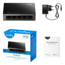 Cudy GS105 network switch Gigabit Ethernet (10 / 100 / 1000) Black Cudy GS105 network switch Gigabit Ethernet (10 / 100 / 1000) Black