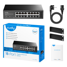 Cudy GS1016 network switch Gigabit Ethernet (10 / 100 / 1000) Black Cudy GS1016 network switch Gigabit Ethernet (10 / 100 / 1000) Black