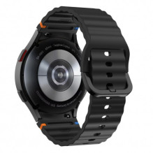 Tech-Protect Galaxy Watch 4 / 5 / 5 Pro / 6 / 7 / FE Silicone Sport Band Black