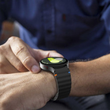 Tech-Protect Galaxy Watch 4 / 5 / 5 Pro / 6 / 7 / FE Silicone Sport Band Black