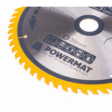 „Powermat“ karbido pjūklo diskas medienai 255x30 60z TDD-255x30x60Z „Powermat“ karbido pjūklo diskas medienai 255x30 60z TDD-255x30x60Z