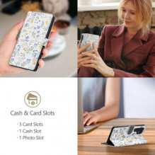 „Tech-Protect“ piniginės dėklas „Galaxy S25 Ultra“ su pavasario gėlėmis